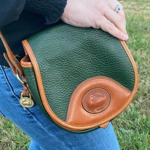 Vintage never used Dooney & Bourke crossbody bag green /tan